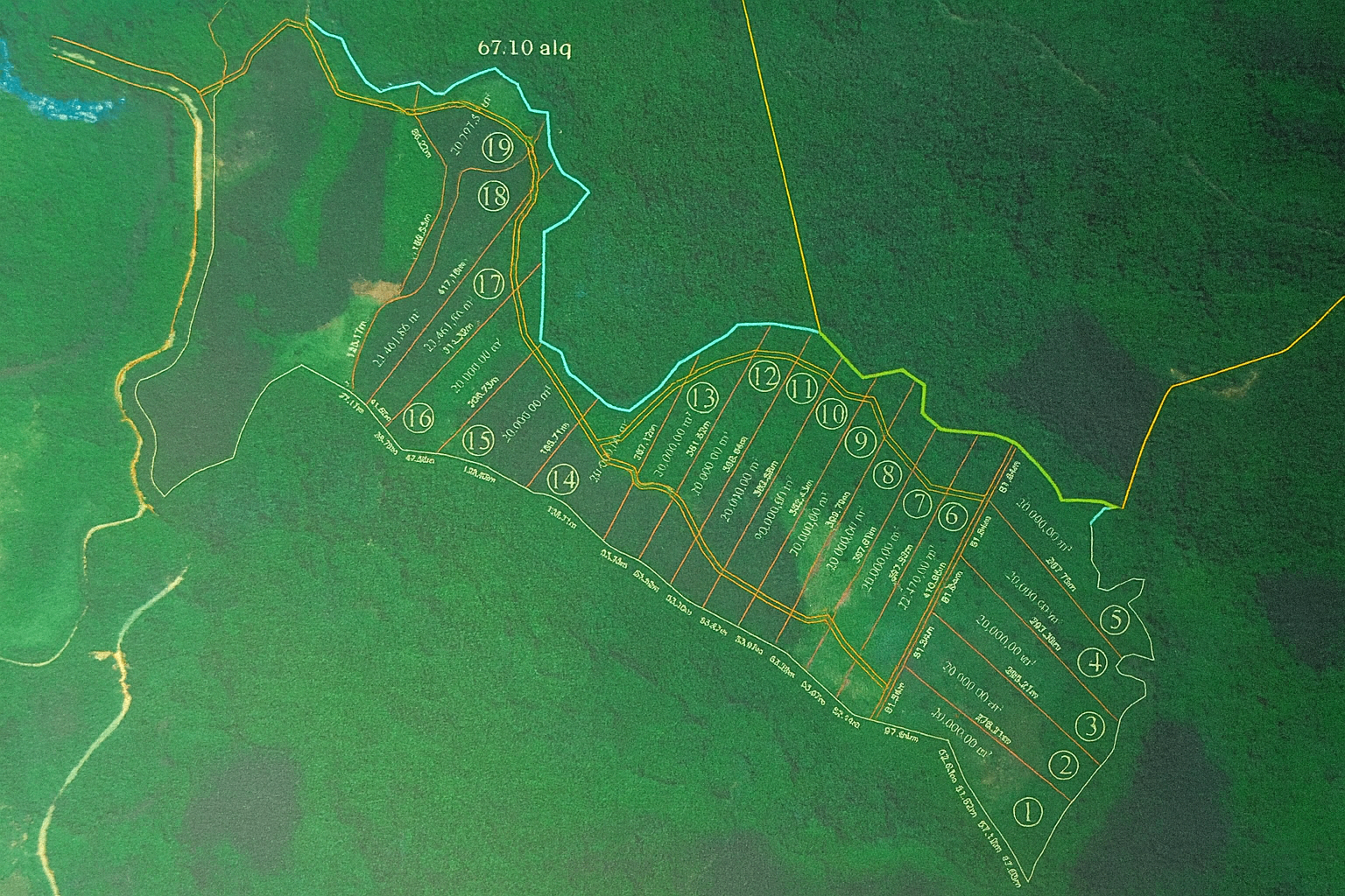 Mapa das Chácaras Entre Rios